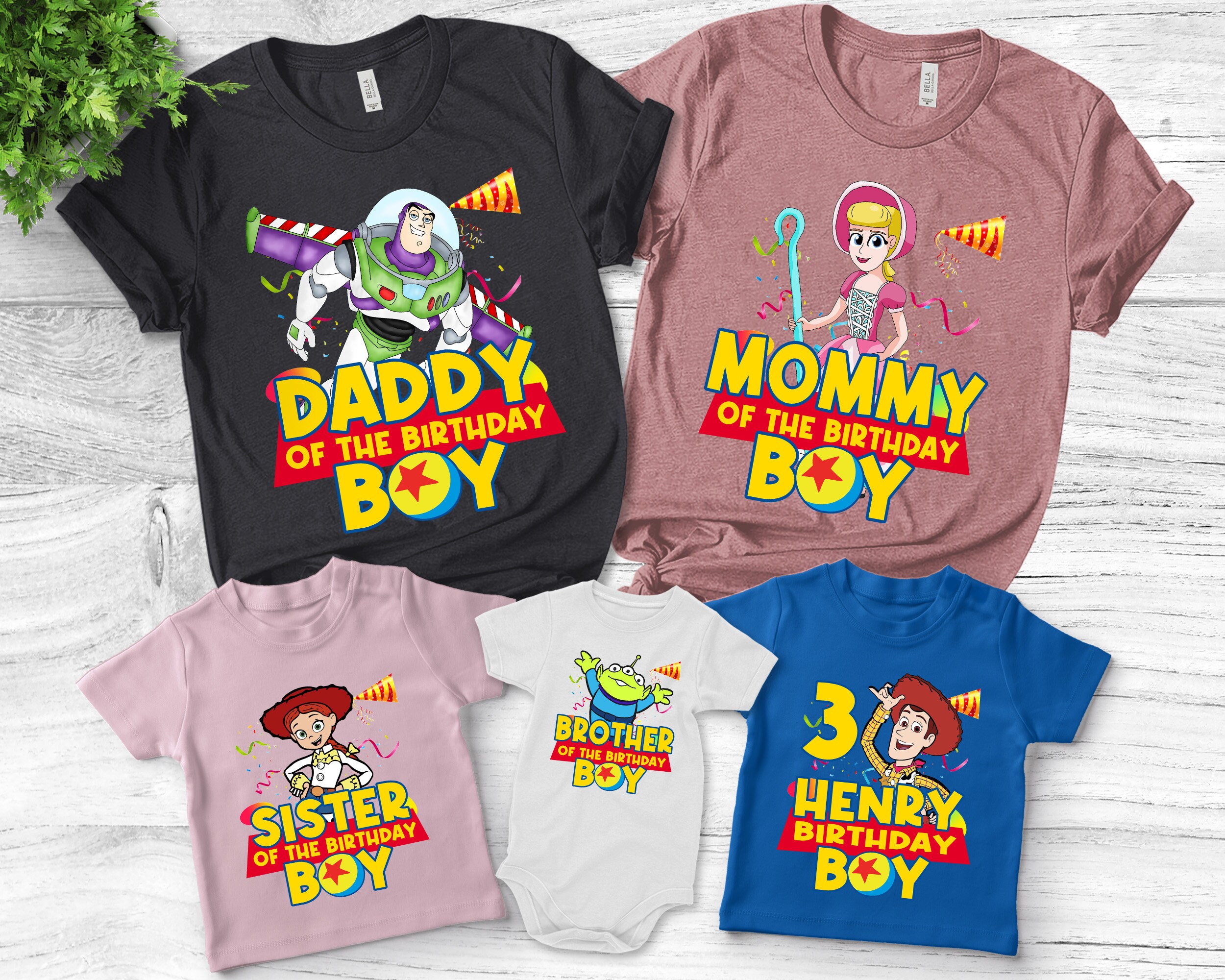 Toy Story Birthday Boy Shirts Family Matching Shirts
