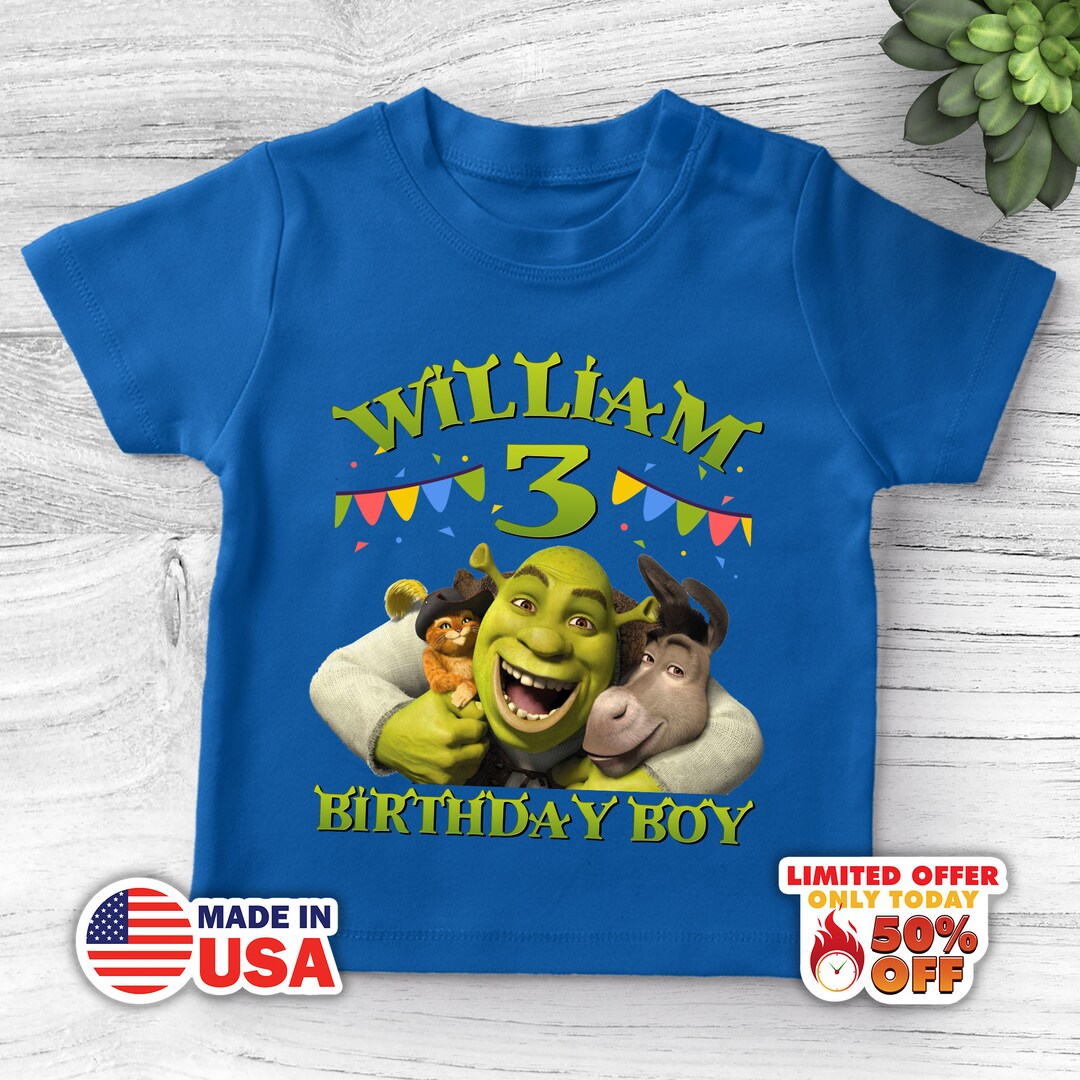 Shrek Birthday Shirt Shrek Family Shirts Custom Birthday - Etsy