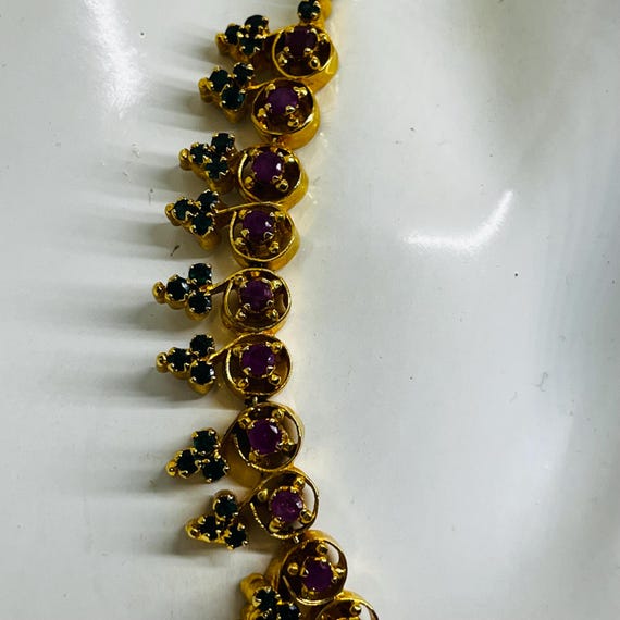 Stunning Simulated Imitation Ruby + Simulated Gre… - image 6