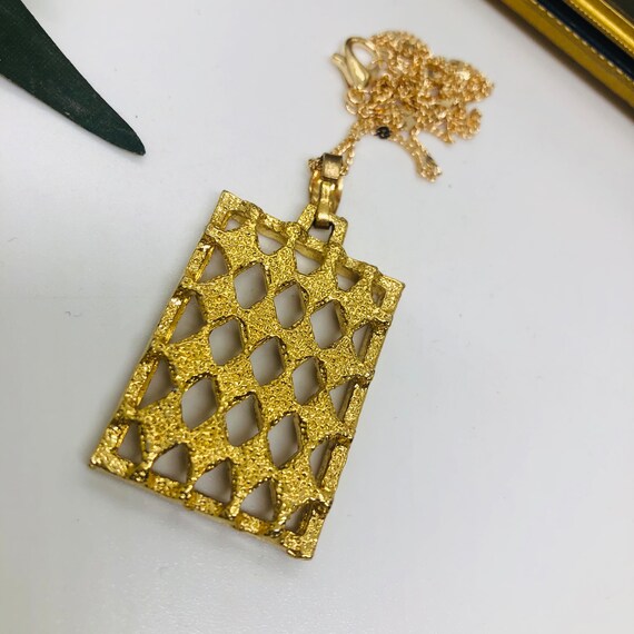 Striking Rectangular Harlequin Pendant. Beautiful… - image 8