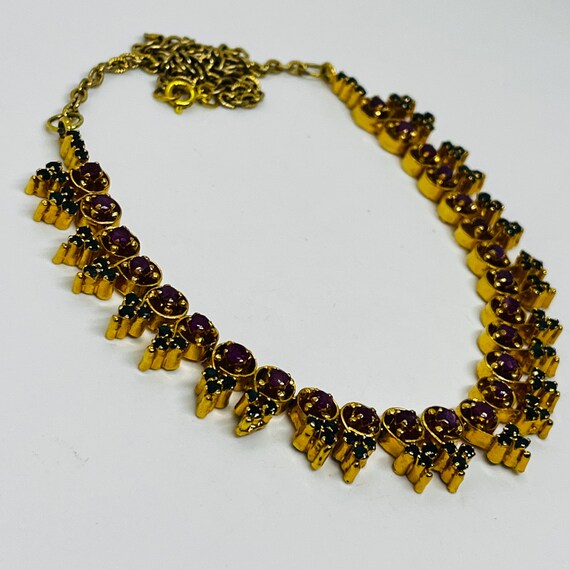 Stunning Simulated Imitation Ruby + Simulated Gre… - image 4