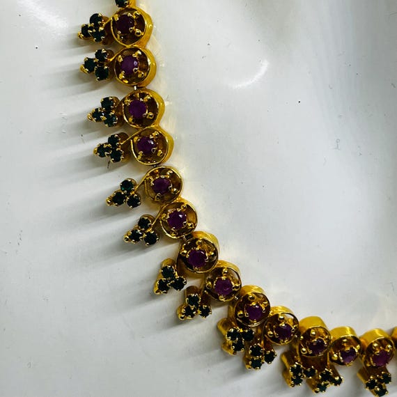 Stunning Simulated Imitation Ruby + Simulated Gre… - image 7