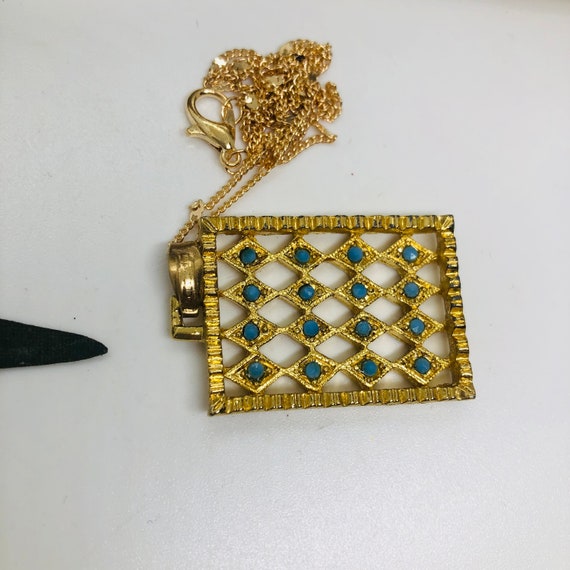 Striking Rectangular Harlequin Pendant. Beautiful… - image 7