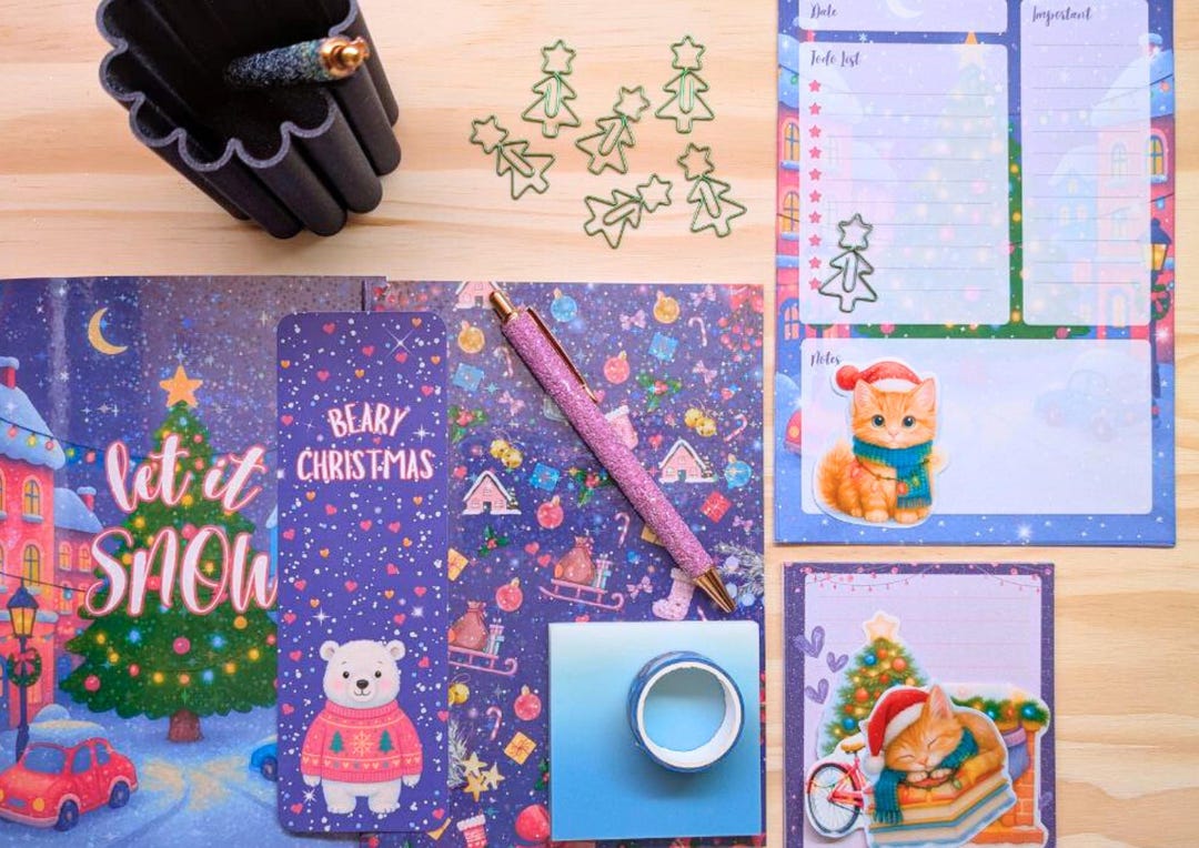 Christmas Stationery Advent Calendar: Festive Holiday Designs, 12 Days ...