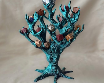 Tree Goddess Dice Holder, custom 3d printing for dice display, dnd group gift, present for boyfriend, ttrpg accessories for her, nerd gift