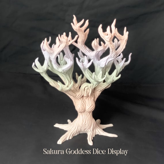 Cherry Blossom, Dice Holder Tree Goddess, Rococo, Coquette Room