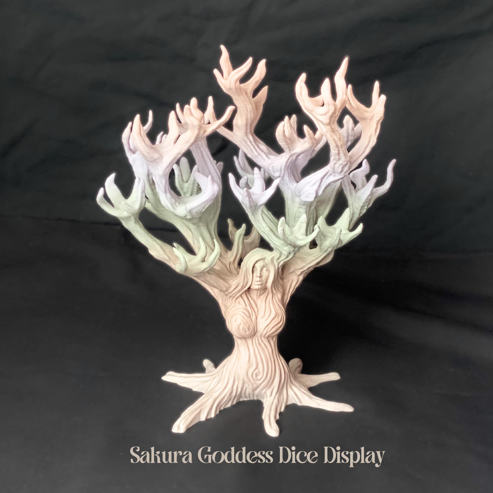 Cherry Blossom, Dice Holder Tree Goddess, Rococo, Coquette Room