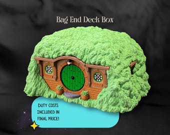 Bag End, Hobbit Deck Box – MTG Commander Vault, lord of the rings, Inspired card holder with Dice Storage
