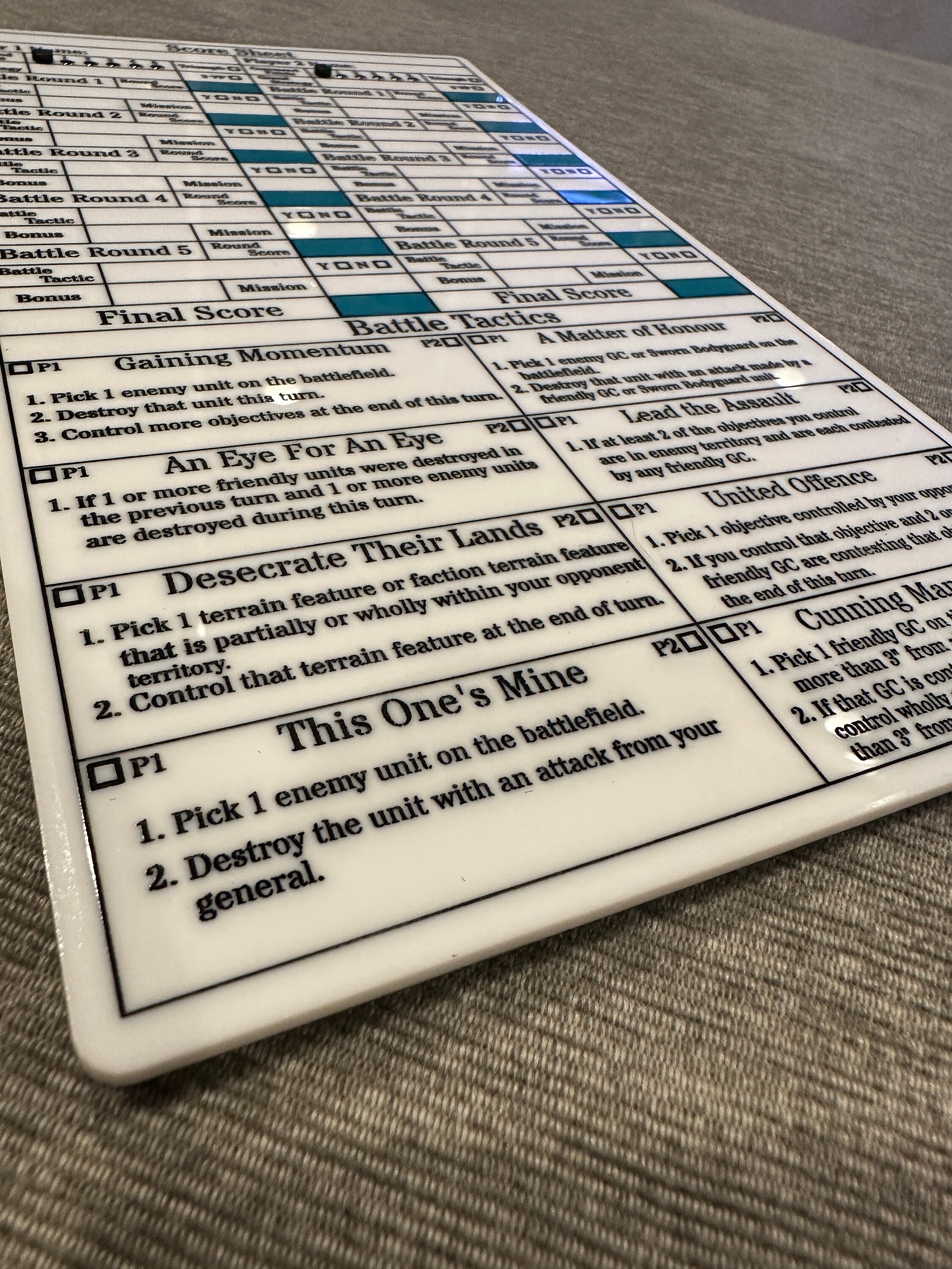 Age of Sigmar Score Sheet GHB 22-23 - Etsy