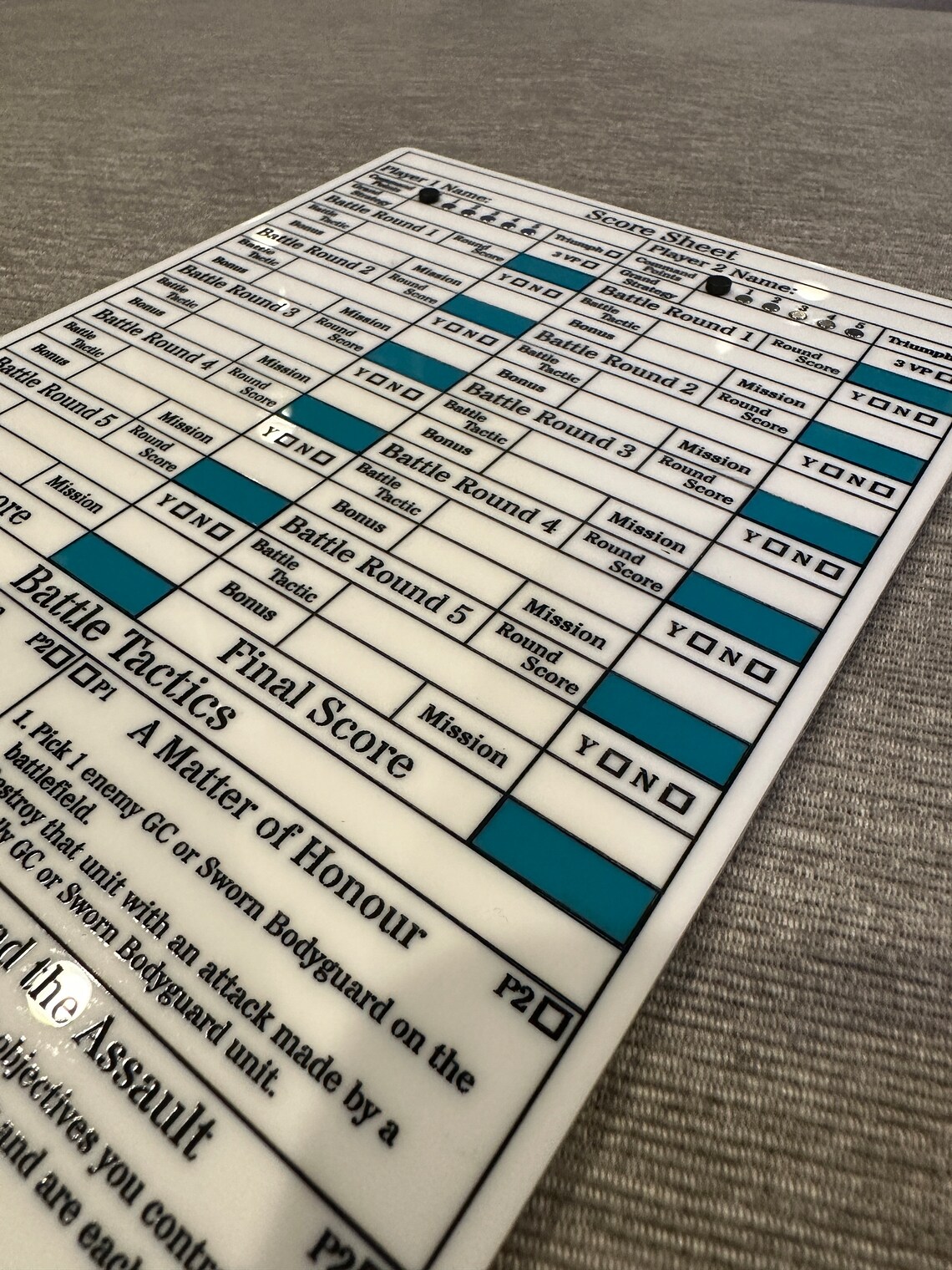 Age of Sigmar Score Sheet GHB 22-23 - Etsy