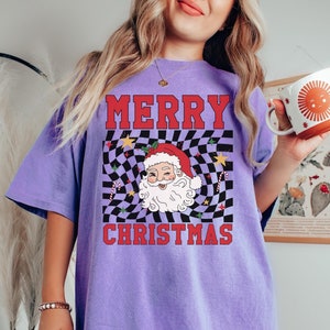 Trendy Retro Santa Face Shirt In My Christmas Era T-Shirt Festive Crewneck Holiday Crewneck Christmas PJs Groovy Christmas Jammies