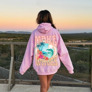 Ocean Beach Hoodie Surf Hoodie Siesta Beach Hoodie Hawaii Sweatshirt Tumblr Hoodie Coconut Girl Clothes Words On Back Sunset Hoodie