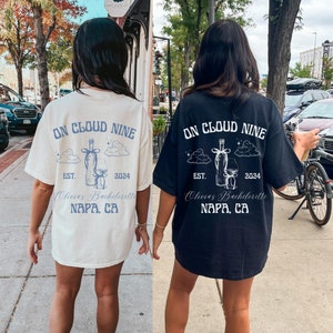 On Cloud Nine Bachelorette Scottsdale EVJF Chemises EVJF personnalisées Couleurs confort Charleston Bachelorette NOLA Bachelorette