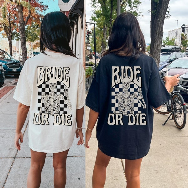 Bride Or Die Bachelorette Party Shirts Till Death Do We Party Rock And Roll Bride Bachelorette Spooky Bachelorette Shirts Witch Bachelorette