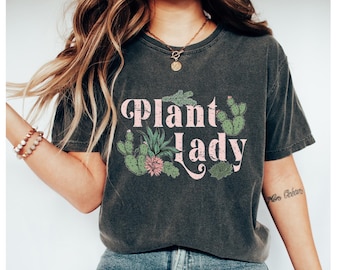 Plant Lady Vintage Shirt, Plant Gift, Plant Lover Shirt, Gardening Shirt, Plant Lover Graphic Tee, Plant T Shirt, Retro Gardening, Boho Tee