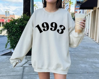 1993 Sweatshirt, Death To My 20s, Funeral For My Youth, 1993 Birthday Year Number Sweater for Women, Birthday Gift, 30th Birthday Sweatshirt