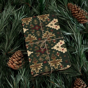 Western Cowboy Christmas Wrapping Paper Cute Xmas Wrapping Paper Western Gift Wrap Cowboy Wrapping Paper For Kids Christmas Gift Wrap