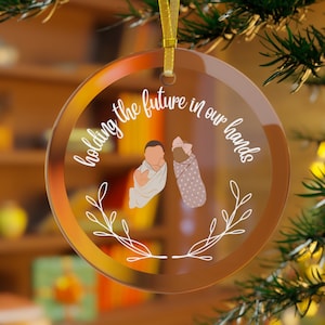 Labor and Delivery Nurse Christmas Ornament, NICU Nurse Glass Ornament, Mother Baby Nurse Tree Ornament, OB Nurse, OBGYN Gifts, Midwife Gift