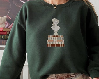 Light Academia Sweatshirt, Bookish Sweatshirt, Dark Academia Shirt, Alt Clothing, Goblincore Clothing, Fairycore Clothing, Coquette Clothing
