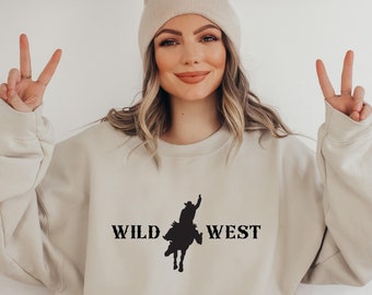 Boho Rodeo Sweatshirt, Wilder Westen Sweatshirt, Western Grafik T-Shirt, Cowgirl Shirt, Country Shirt, Südwesten Shirt, Texas Sweatshirt