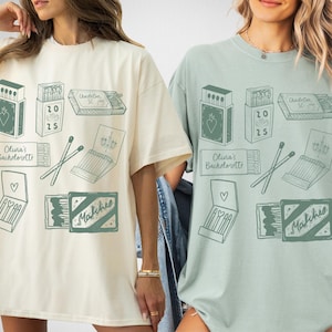 Magliette Perfect Match Made In Heaven trovate Maglietta Perfect Match Bachelorette Merchandising di lusso Bachelorette Las Vegas Bachelorette Fiammiferi personalizzati