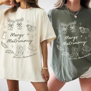 Camisetas para despedida de soltera Margs And Matrimony Fiesta Final, despedida de soltera en México, despedida de soltera en Tulum, despedida de soltera en Cabo, despedida de soltera en Margarita.