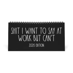 Desktop Calendar, 2026 Funny Office Humor Life Hacks, White Elephant Gag Gift, Coworkers Employees Best Friend Gift, Sarcastic Desk Decor