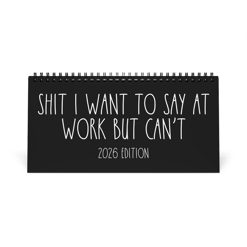 Desktop Calendar, 2026 Funny Office Humor Life Hacks, White Elephant Gag Gift, Coworkers Employees Best Friend Gift, Sarcastic Desk Decor image 1