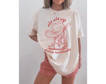 Wild Wild Wife Custom Western Cowgirl Bachelorette Shirts, Last Hoe Down Bach Merch, Bride's Last Rodeo Nashville Texas Austin Bachelorette