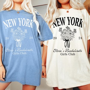 Shes Tying Knot Bachelorette Shirts, Coquette Bow Bachelorette, Coquette Aesthetic Bridesmaids Gifts, Custom Location Bachelorette Shirt