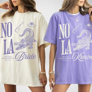 NOLA Bachelorette Shirts, New Orleans Bachelorette Party Shirts, Nola Bride, Nola Krewe, Mardi Gras Bachelorette, Matching Group Shirts