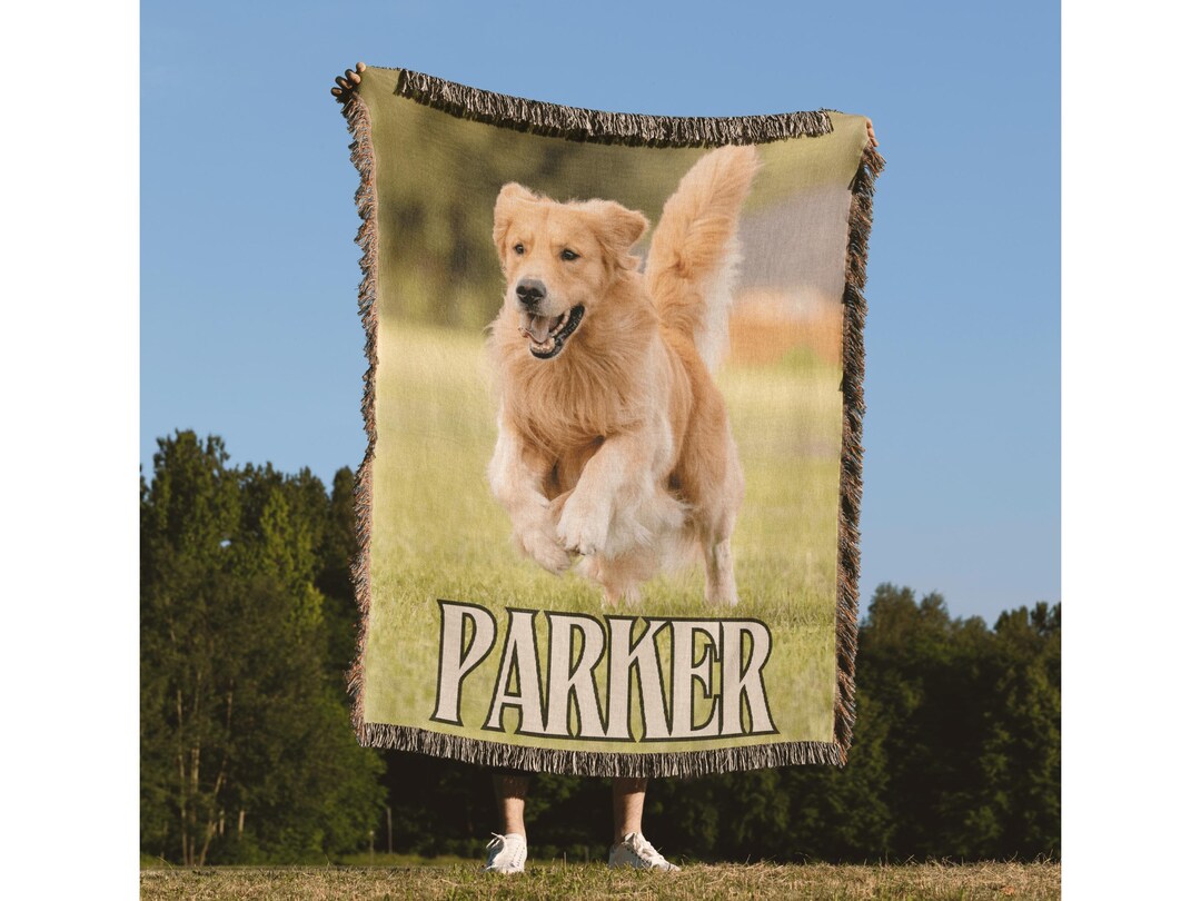 Custom Dog Photo Blanket Personalized Pet Photo Picture Blanket Pet ...