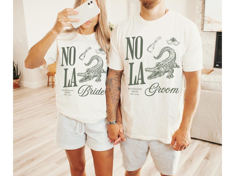 NOLA Bachelorette Shirts, New Orleans Bachelorette Party Shirts, Nola Bride, Nola Krewe, Mardi Gras Bachelorette, Matching Group Shirts image 3