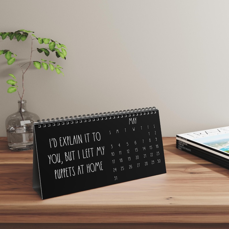 Desktop Calendar, 2026 Funny Office Humor Life Hacks, White Elephant Gag Gift, Coworkers Employees Best Friend Gift, Sarcastic Desk Decor image 3
