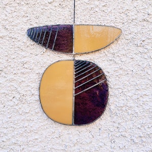 Stained glass window hangings Mothers Day gift Suncatcher gift Custom stained glass suncatcher