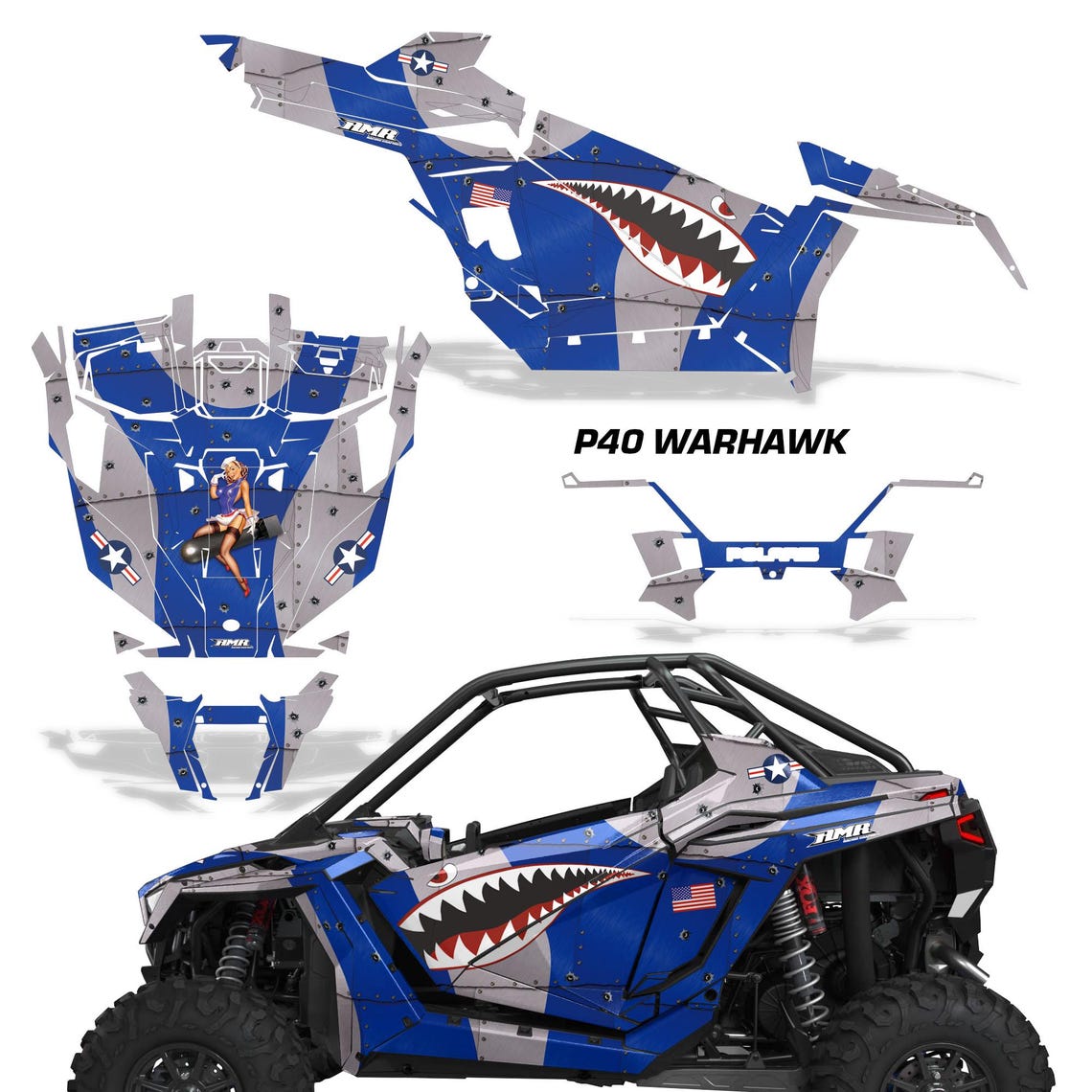 Sticker Location For Rzr Pro R UTV Graphics Kit Sticker Decal Compatible With Polaris RZR Pro XP 2 ...
