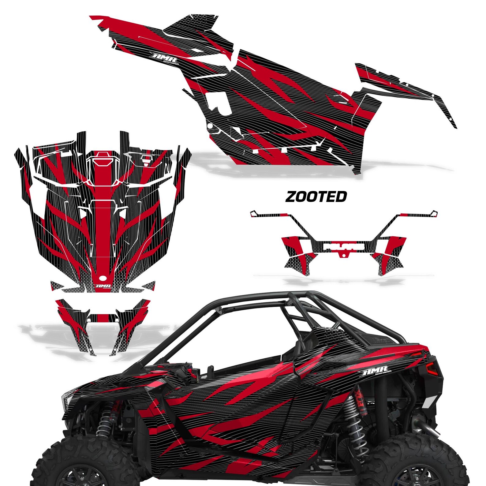 Custom Rzr Sticker UTV Graphics Kit Sticker Decal Compatible With Polaris RZR Pro XP 2 ...