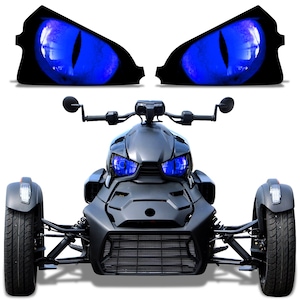 Roadster Headlight Eye Graphics Decal Cover Compatible with Can-Am Ryker 2019-2023 - Eclipse (Choose Color)