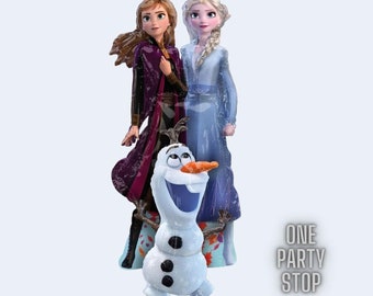 Frozen 2 Balloon Bouquet: Elsa, Anna, Olaf Party Decor