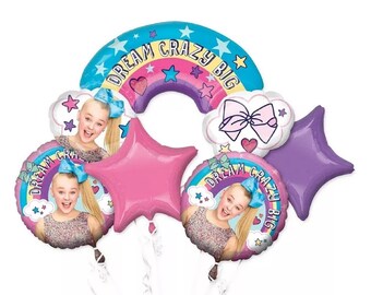 JoJo Siwa Balloon Bouquet: Rainbow Birthday Party Decor