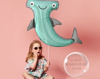 Foil Shark Balloon Kit: Under The Sea Party Decor