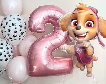 Skye Paw Patrol Birthday Balloons: Licensed Anagram Party Decorations