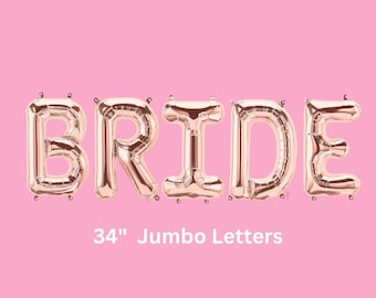 Bride Jumbo Foil Balloons: Bachelorette Party Decor