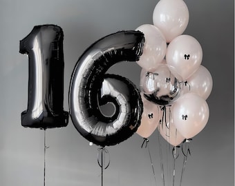 Pink Coquette Bow Balloons: Sweet 16 Party Decorations