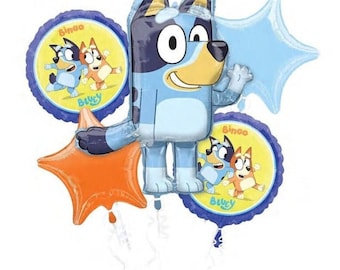Bluey Balloon Bouquet: Licensed Birthday Party Decorations
