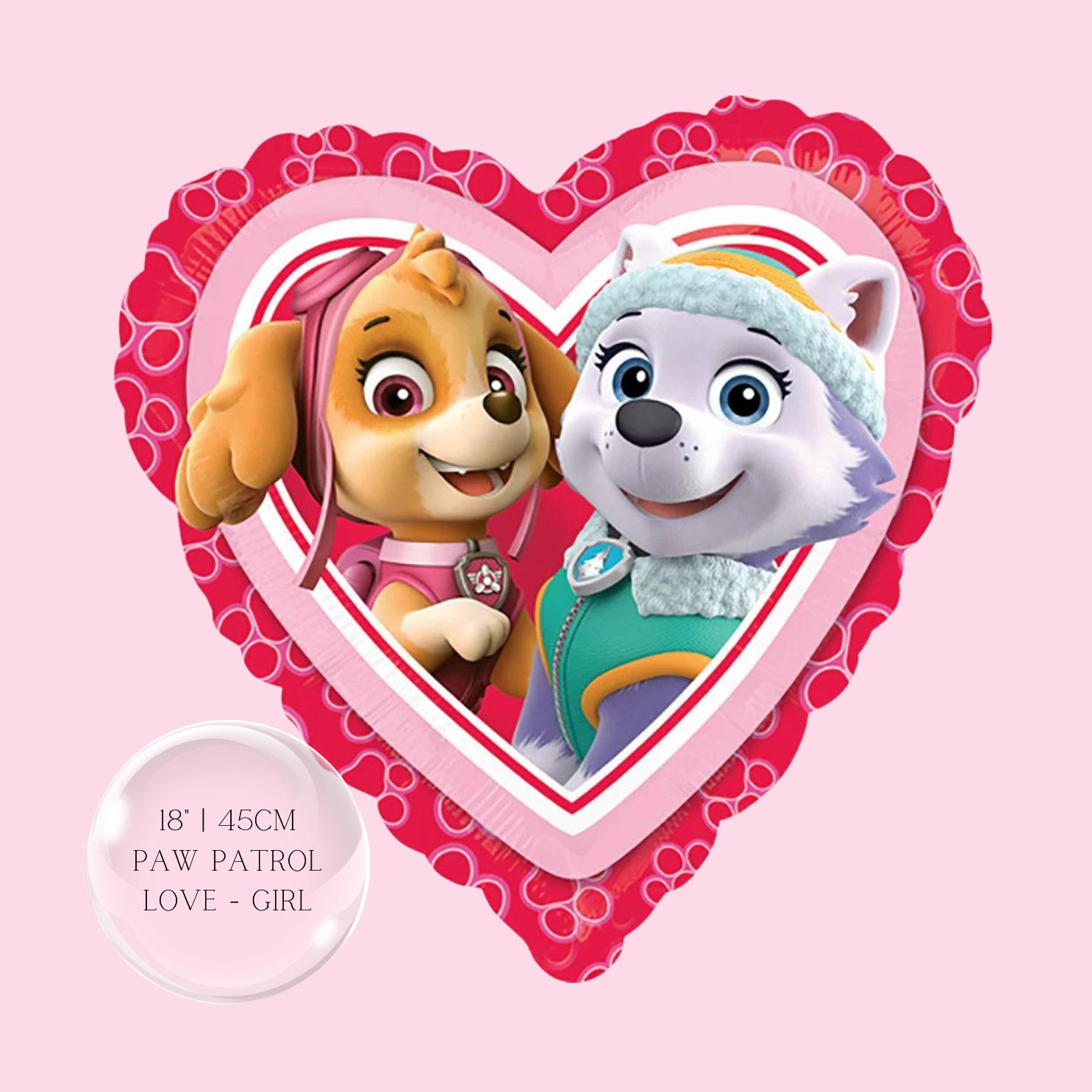 Paw Patrol Skye Birthday Balloons - Licensed Mylar Foil Balloon Set For Girls 3rd Birthday Party