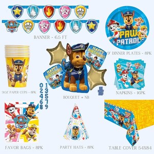 Paw Patrol Birthday Party Decorations: Balloons & Supplies