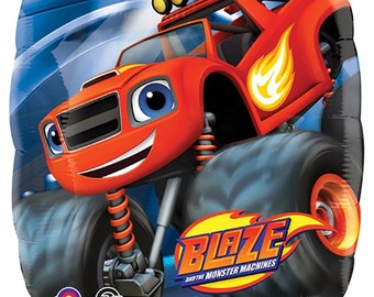 Blaze Monster Truck Balloon: 34" Supershape Party Decoration