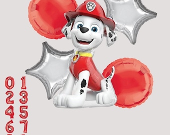 Paw Patrol Marshall Balloon: 33" Foil Mylar Party Decoration