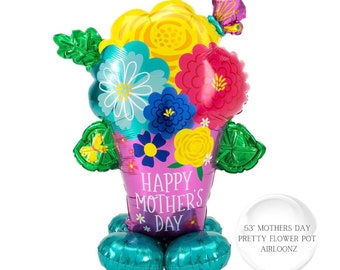 Ballon pot de fleur pour la fête des mères : Anagramme sous licence Airloonz